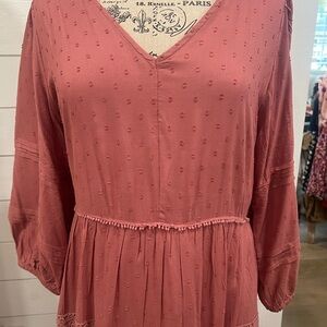 Elegant Rust Maxi Dress